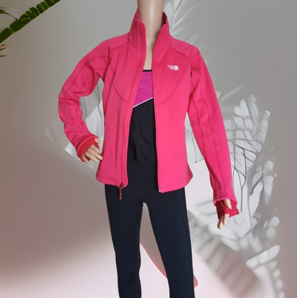 The North Face Women's Pink Full Zip Activewear Sport Jacket - Picture 2 of 16